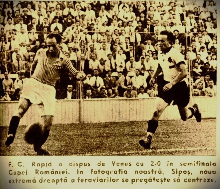 Relatare despre un meci dintre Rapid și Venus, „eternul derby” din interbelic