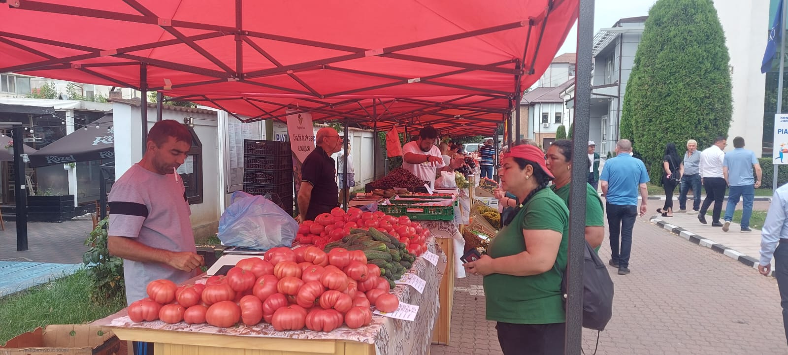 Sa redeschis Piaţa Volantă din Slatina. Ministrul Agriculturii