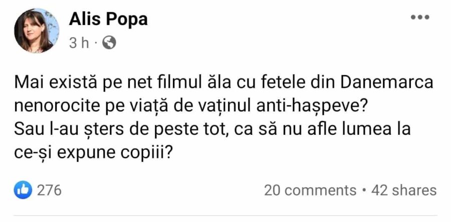 Poți fi profesor și să distribui conspirații? Postare periculoasă împotriva vaccinului anti HPV