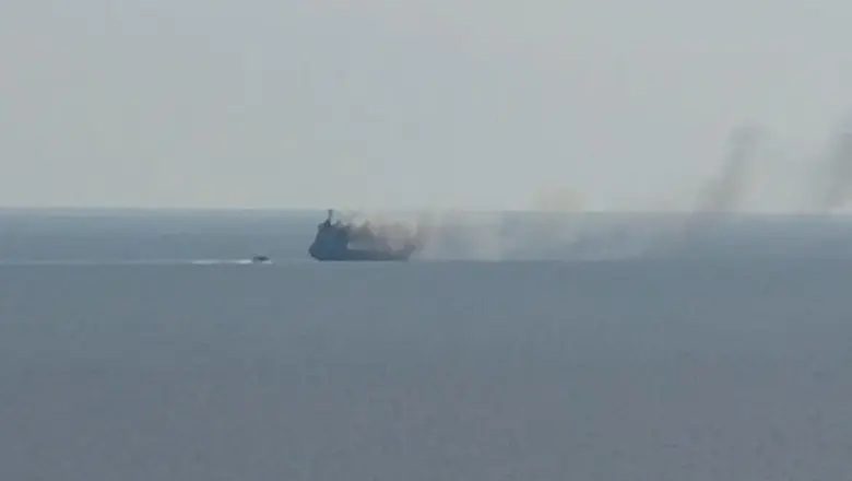 O navă plină cu gaz lichefiat a fost lovită în largul coastei României de la Marea Neagră