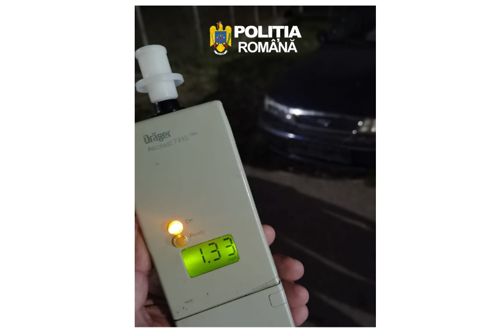 Olt: Reţinut de poliţişti după ce a fost prins beat la volan, fără permis și cu autoturismul neînmatriculat
