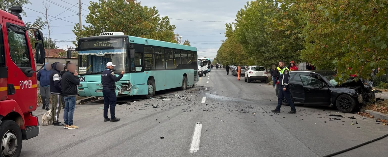 Un tânăr a decedat, în urma accidentului din Craiova cu un autobuz implicat (VIDEO)